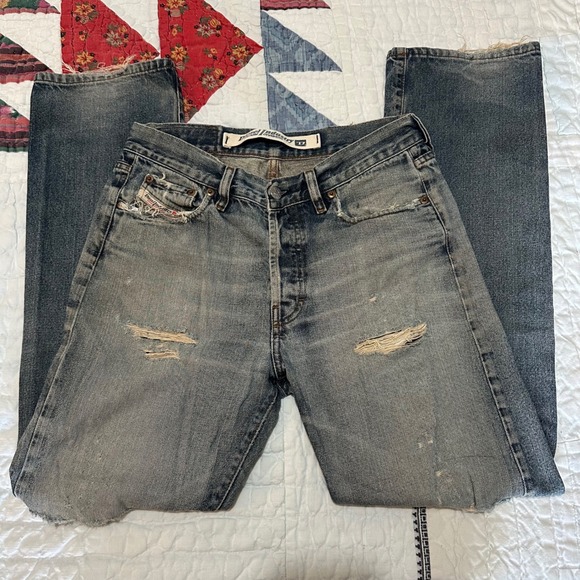 Diesel Other - Diesel Jeans Blue Distressed Denim Pants Size 31